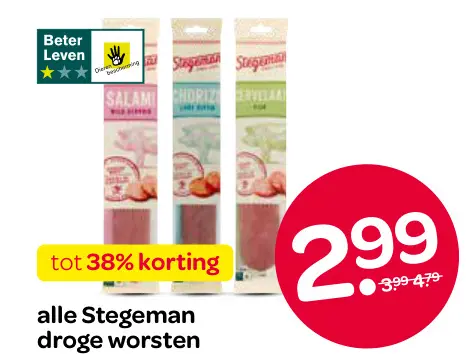 Aanbieding: Droge worsten