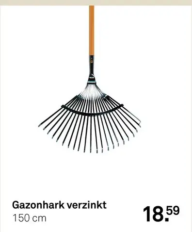 Aanbieding: Gazonhark verzinkt