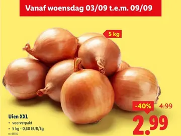 Aanbieding: Uien XXL