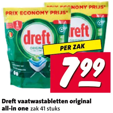 Aanbieding: Vaatwastabletten original all-in one