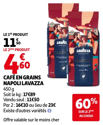 Promotie: Café en grains napoli