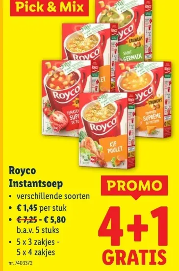 Promotie: Instantsoep