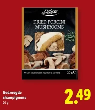 Aanbieding: Gedroogde champignons
