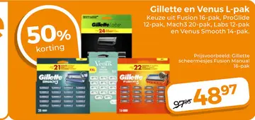 Aanbieding: Gillette en Venus L-pak