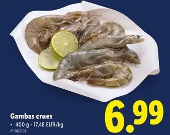 Offre: Gambas crues
