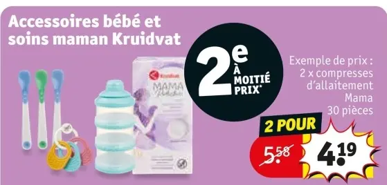 Offre: Accessoires bébé et soins maman