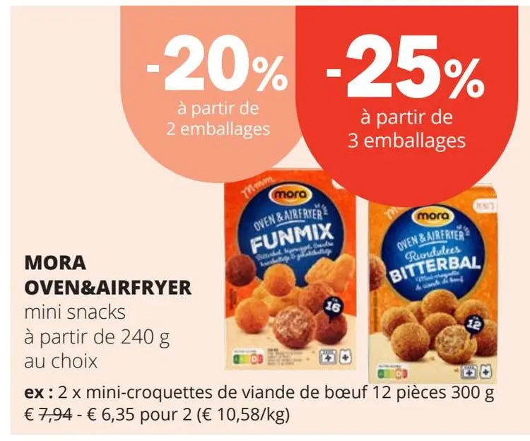 Offre: MORA OVEN&AIRFRYER mini snacks