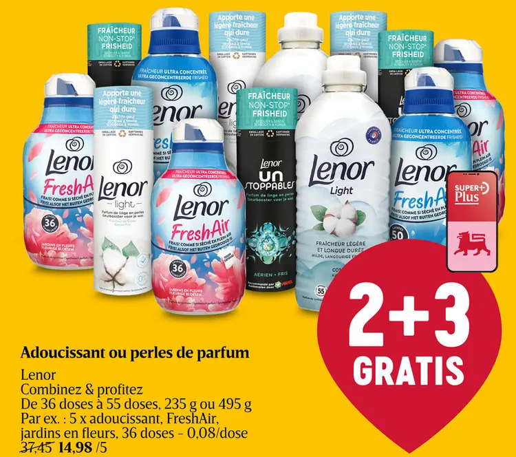 Offre: Adoucissant ou perles de parfum