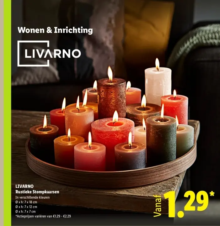 Aanbieding: Rustieke Stompkaarsen
