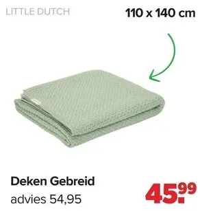 Aanbieding: Deken Gebreid