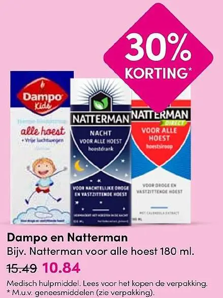 Aanbieding: Dampo en Natterman