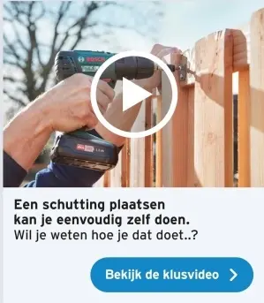 Aanbieding: Een schutting plaatsen