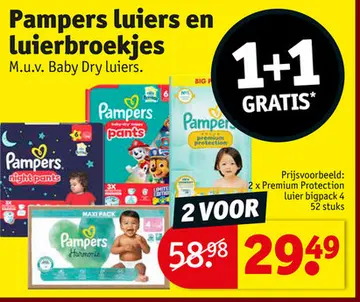 Aanbieding: Pampers luiers en luierbroekjes