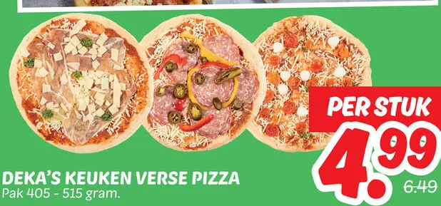 Deka's keuken verse pizza