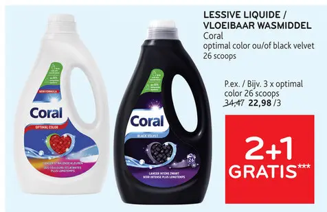 Offre: Lessive liquide / vloeibaar wasmiddel