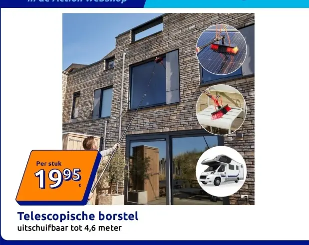 Promotie: Telescopische borstel