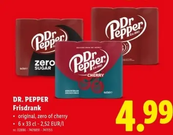 Promotie: DR. PEPPER Frisdrank