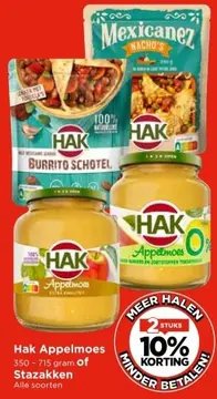 Aanbieding: Hak Appelmoes of stazakken