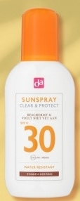 Aanbieding: DA Sun clear & protect spray SPF30 200 milliliter