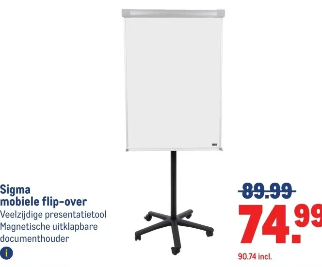 Aanbieding: mobiele flip-over