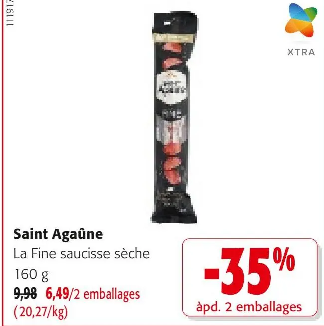 Offre: Saint Agaûne La Fine saucisse sèche