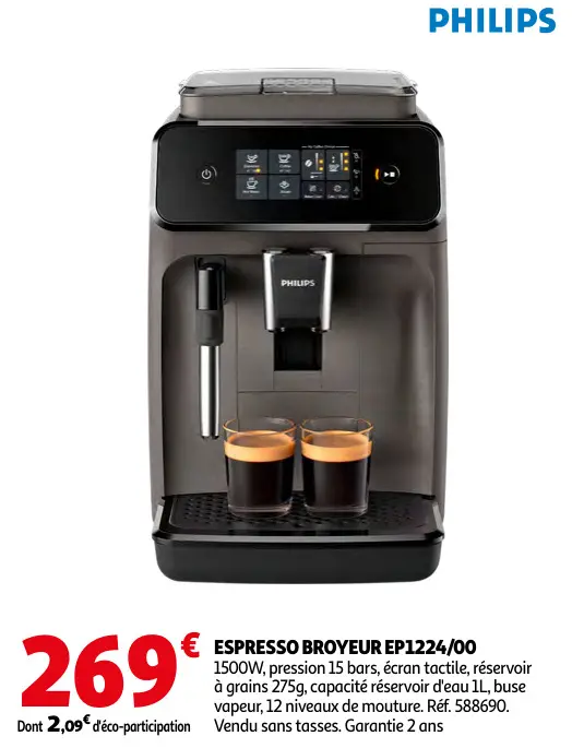 Promotie: Espresso broyeur ep1224/00