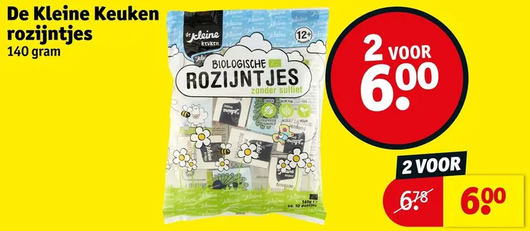 Aanbieding: De Kleine Keuken rozijntjes