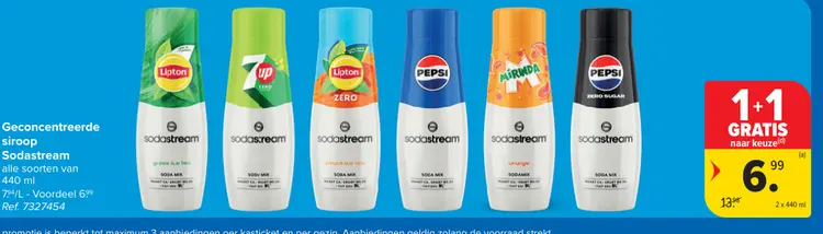 Promotie: Geconcentreerde siroop Sodastream