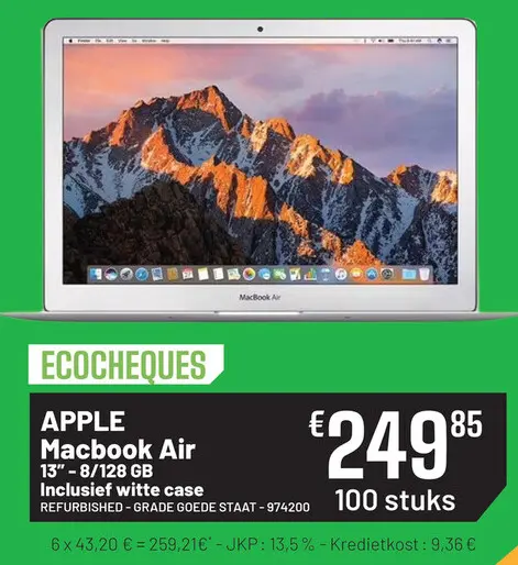 Promotie: Macbook Air