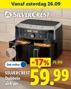 Aanbieding: Dubbele airfryer