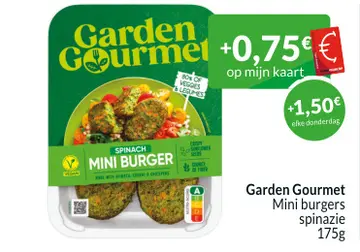 Aanbieding: Garden Gourmet Mini burgers spinazie