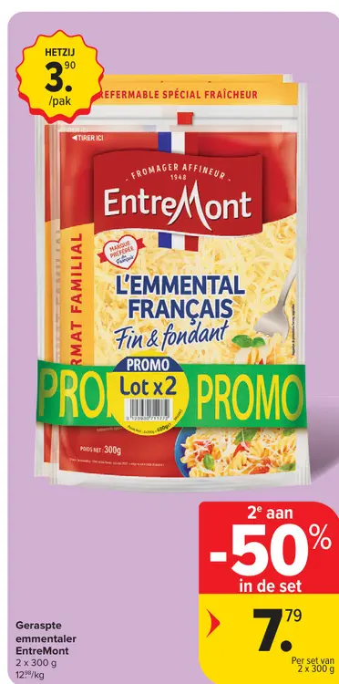 Promotie: Geraspte emmentaler
