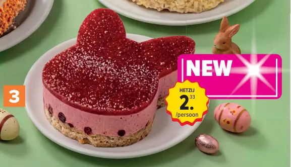 Promotie: Paashaas met rode vruchten