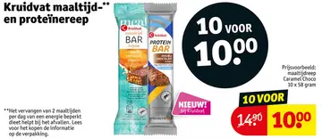 Aanbieding: Maaltijd- en proteïnereep