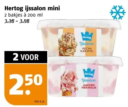 Aanbieding: Hertog ijssalon mini
