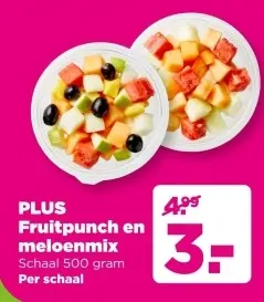 Aanbieding: Fruitpunch en meloenmix