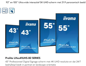 Aanbieding: Prolite LHxx41UHS-B2 SERIES