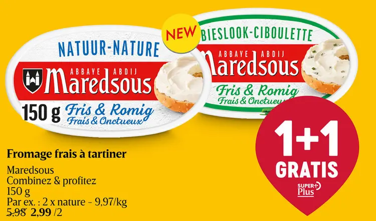 Offre: Fromage frais à tartiner
