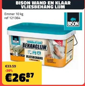 Aanbieding: BISON WAND EN KLAAR VLIESBEHANG LIJM