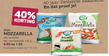 Aanbieding: Züger MOZZARELLA