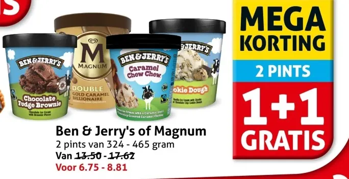 Aanbieding: Ben & Jerry's of Magnum