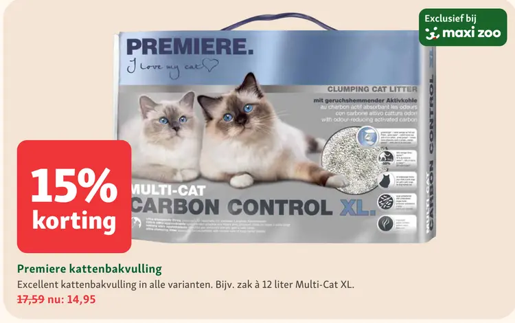 Aanbieding: Premiere kattenbakvulling