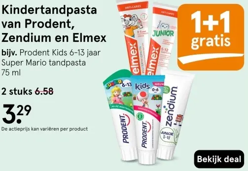 Aanbieding: Kindertandpasta