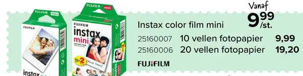 Promotie: Fujifilm Instax Mini foto's - 10 stuks