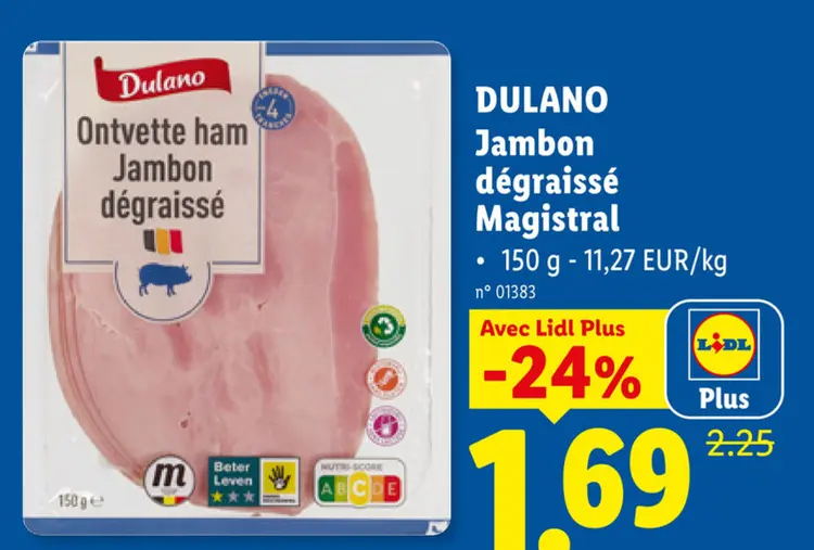 Offre: Jambon dégraissé Magistral