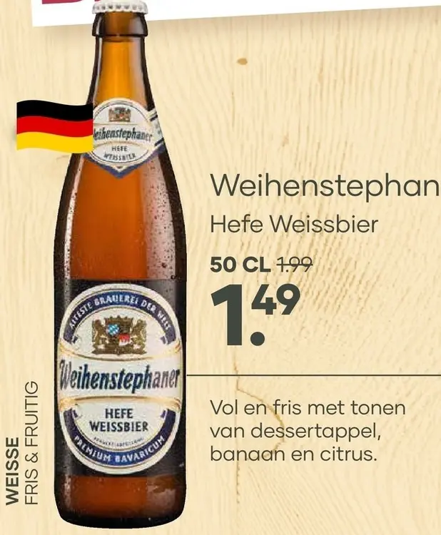 Aanbieding: Weihenstephan Hefe Weissbier