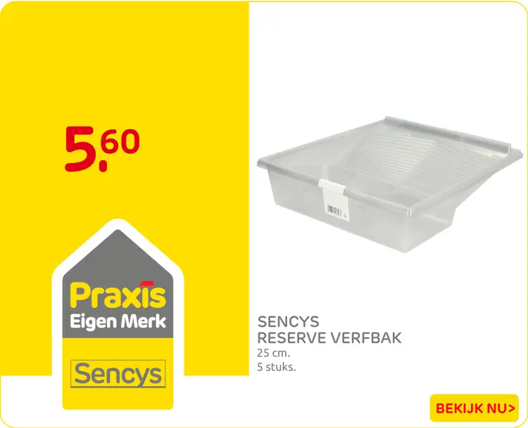 Aanbieding: Reserve verfbak
