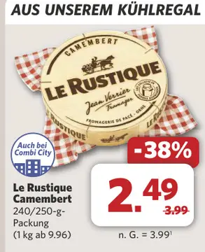 Aanbieding: Le Rustique Camembert