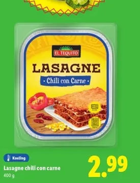 Aanbieding: Lasagne chili con carne