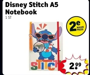 Promotie: Disney Stitch A5 Notebook